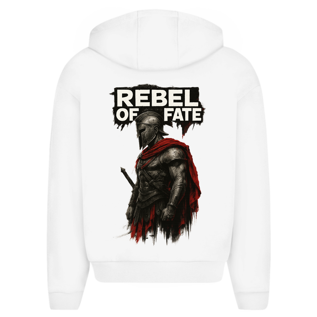 Herren Oversize Zipper Hoodie Rebel of Fate