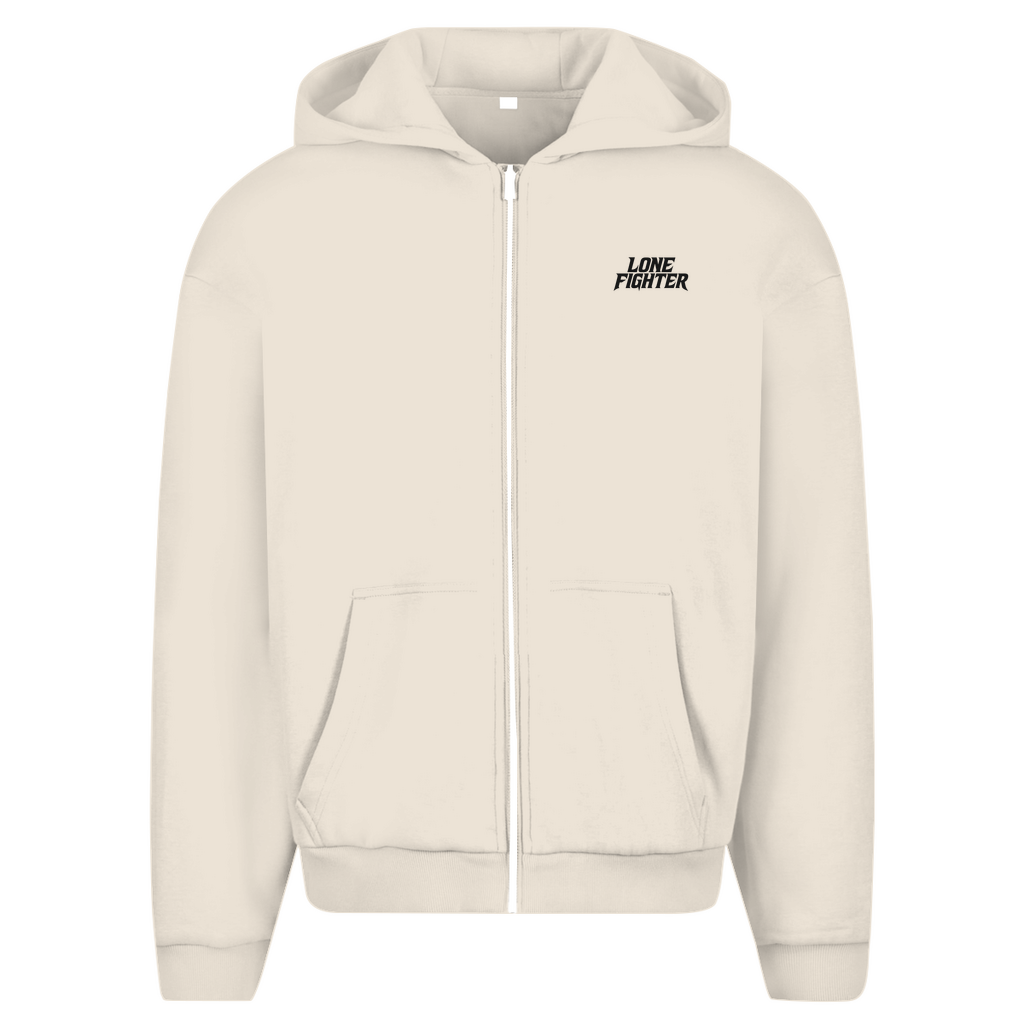 Herren Oversize Zipper Hoodie Silent End