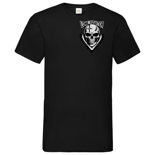 Herren Basic V-Neck T-Shirt Lone Reaper