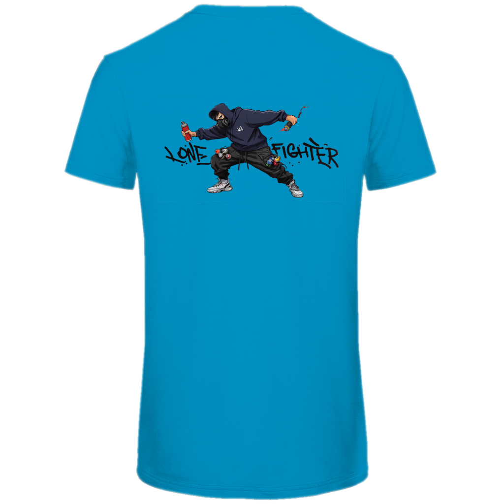 Herren Premium Bio T-Shirt Spray Alone, Fight Alone