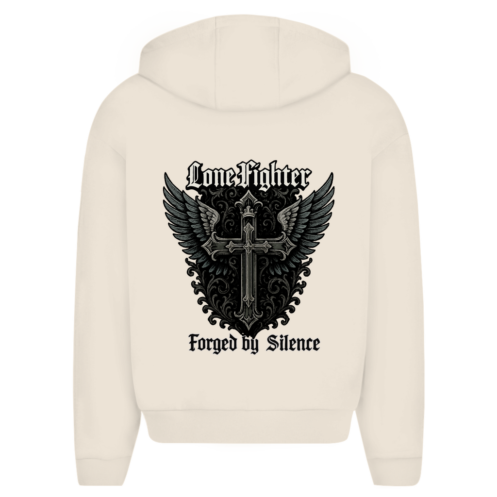 Herren Oversize Zipper Hoodie Wings of Resolve
