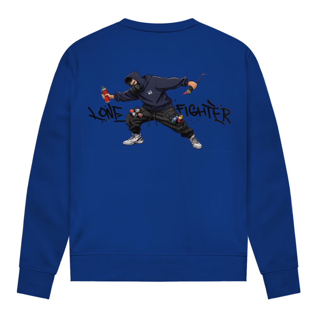 Damen Sweatshirt Spray Alone, Fight Alone