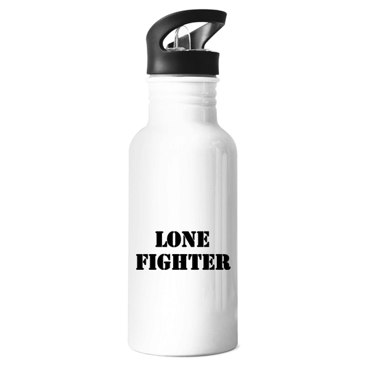 Edelstahl-Trinkflasche Lone Fighter Schriftzug