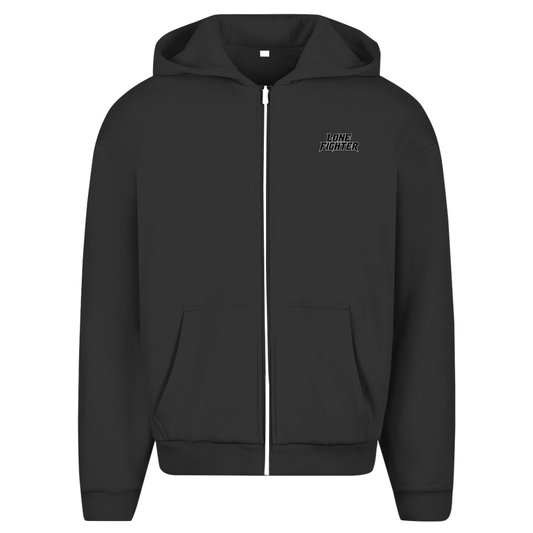 Herren Oversize Zipper Hoodie Silent End