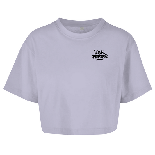 Damen Oversize Crop Top Tag Type