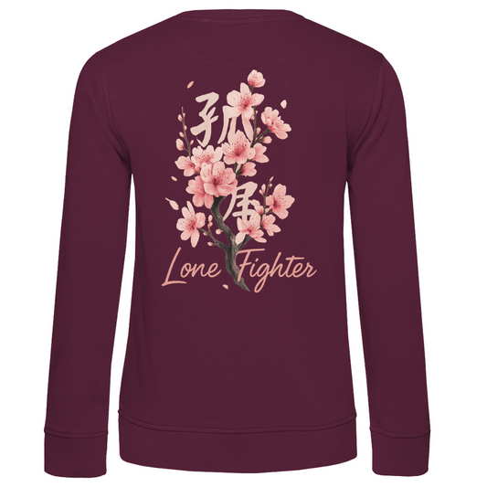 Damen Premium Bio Sweatshirt Cherry Blossom