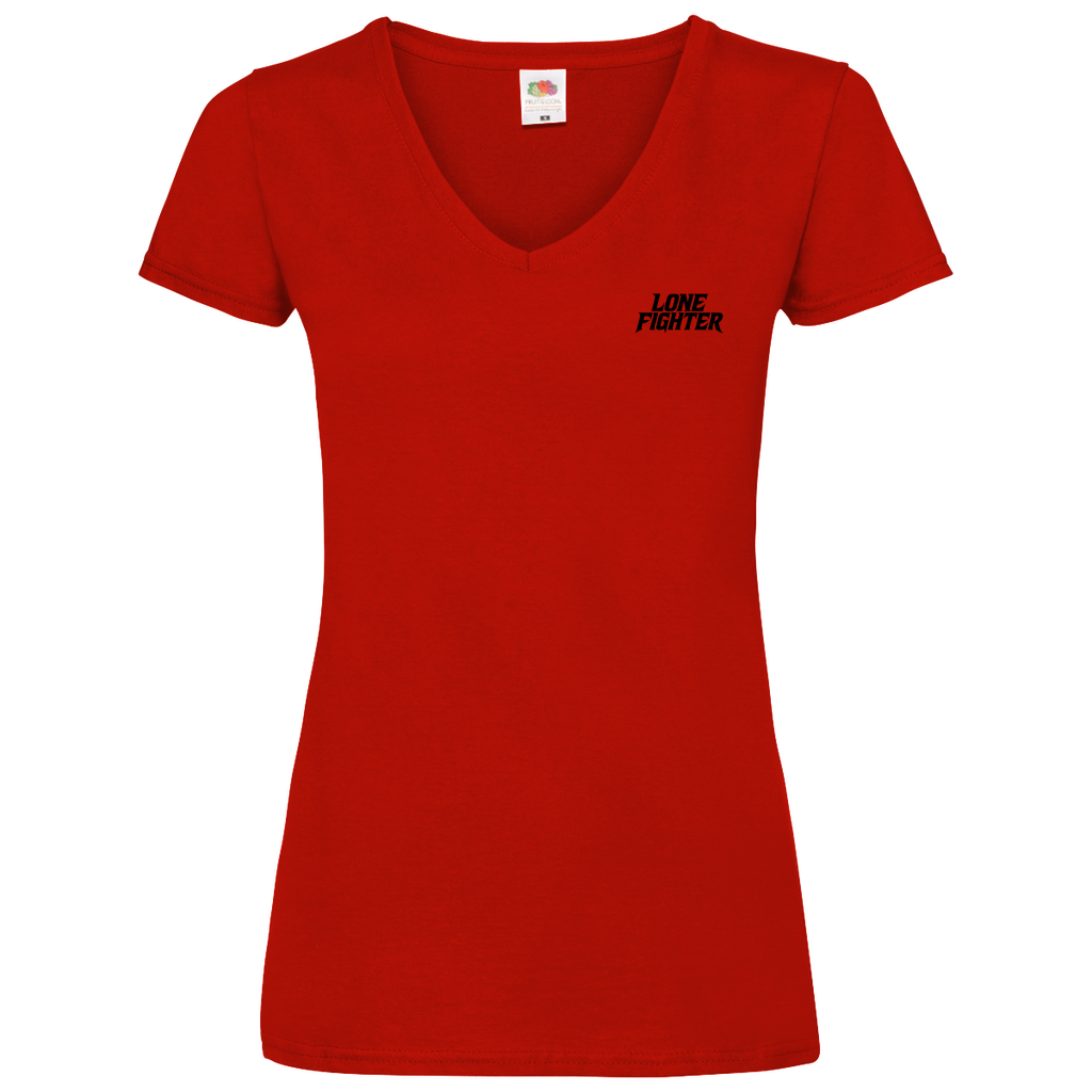 Damen Basic V-Neck T-Shirt Rebel Motion
