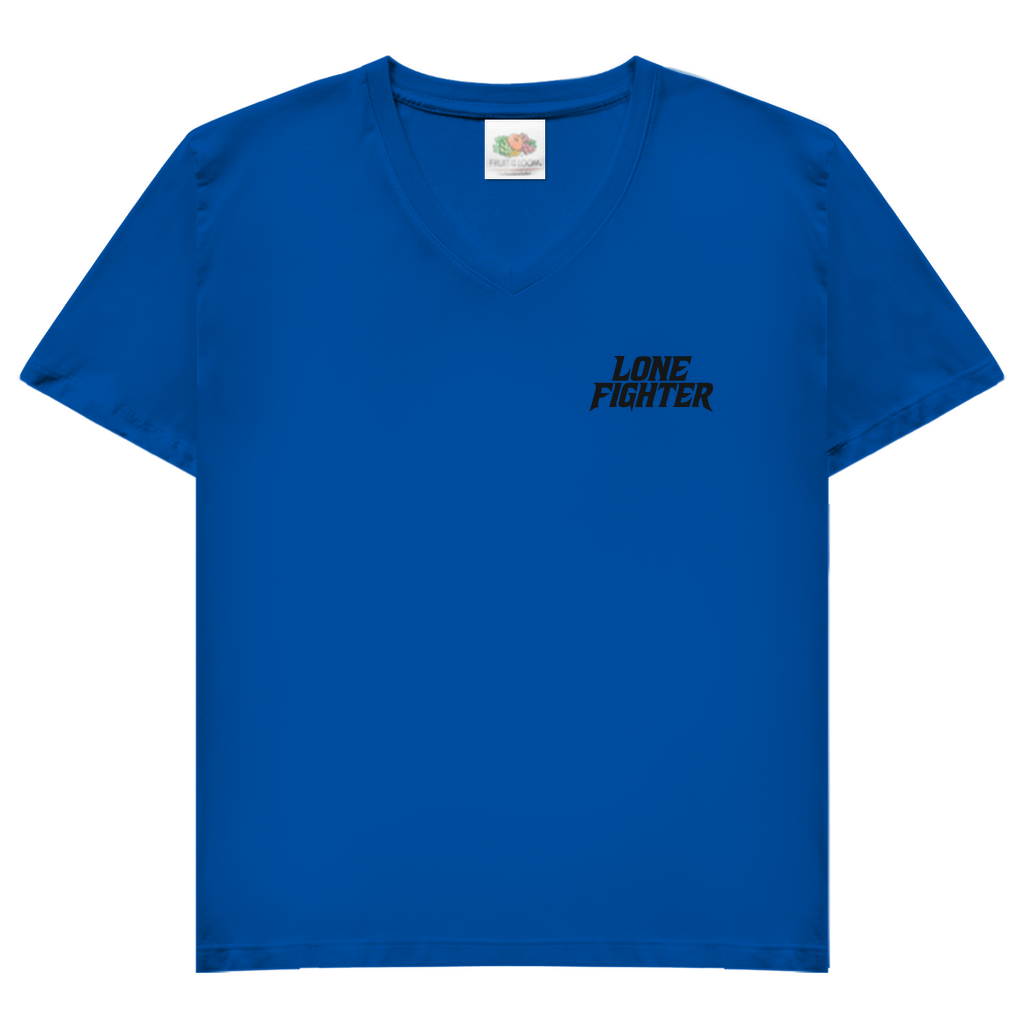 Damen Basic V-Neck T-Shirt Defy the System