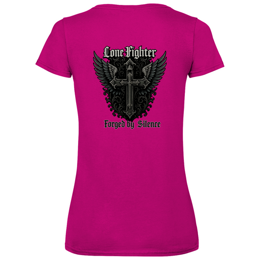 Damen Basic V-Neck T-Shirt Wings of Resolve