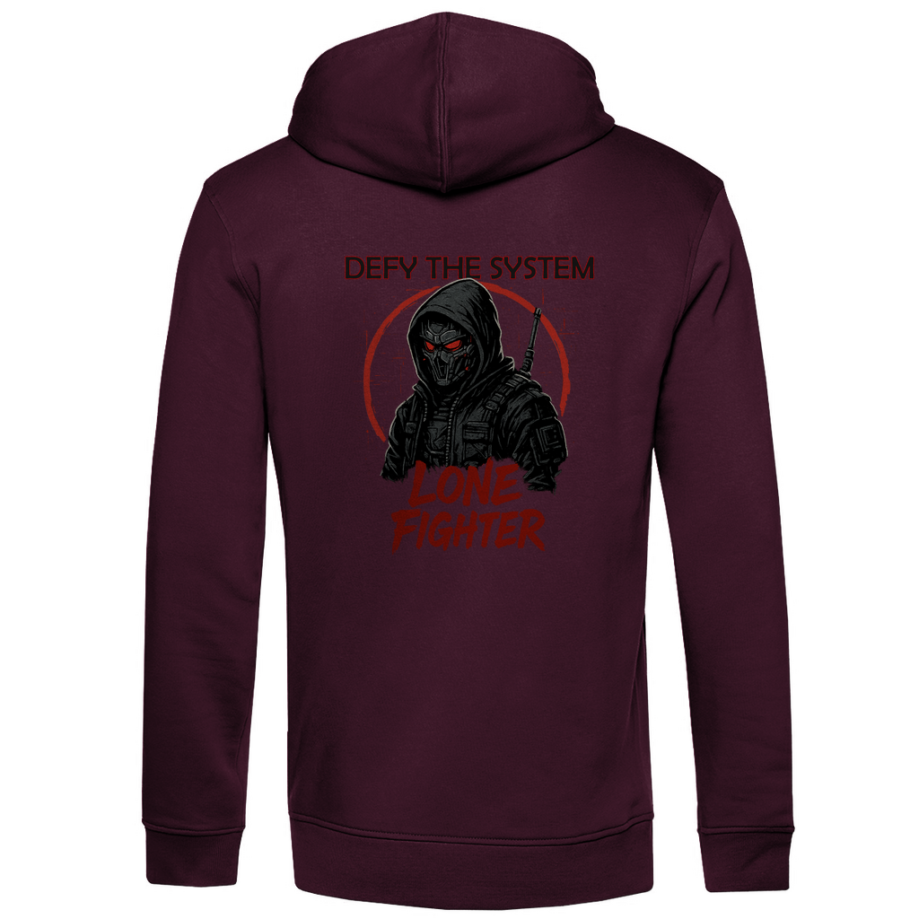 Herren Premium Bio Hoodie Defy the System