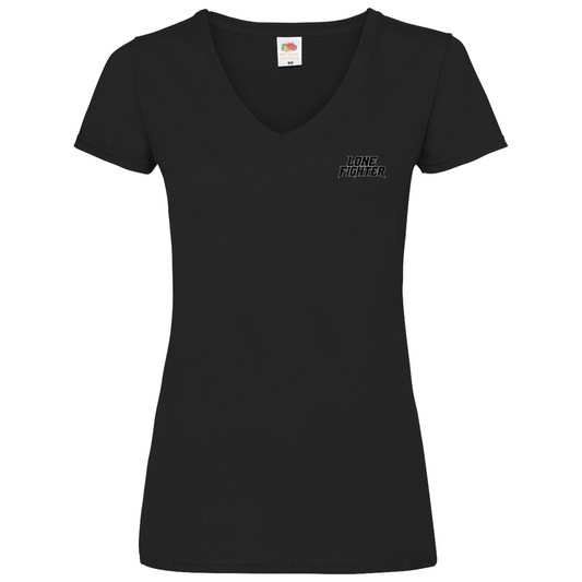 Damen Basic V-Neck T-Shirt Rebel Motion