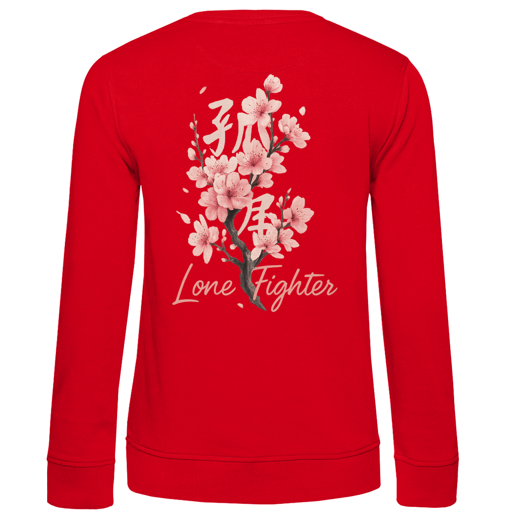 Damen Premium Bio Sweatshirt Cherry Blossom
