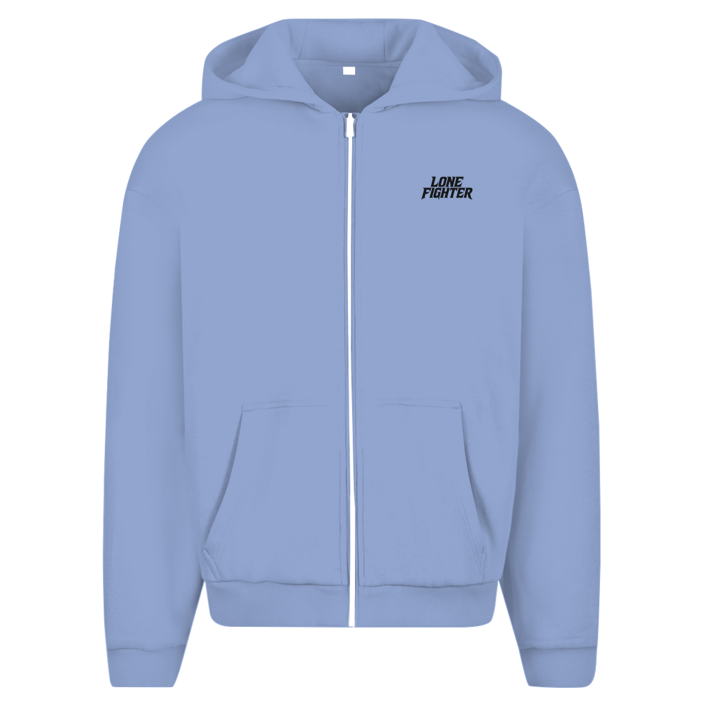 Herren Oversize Zipper Hoodie Silent End