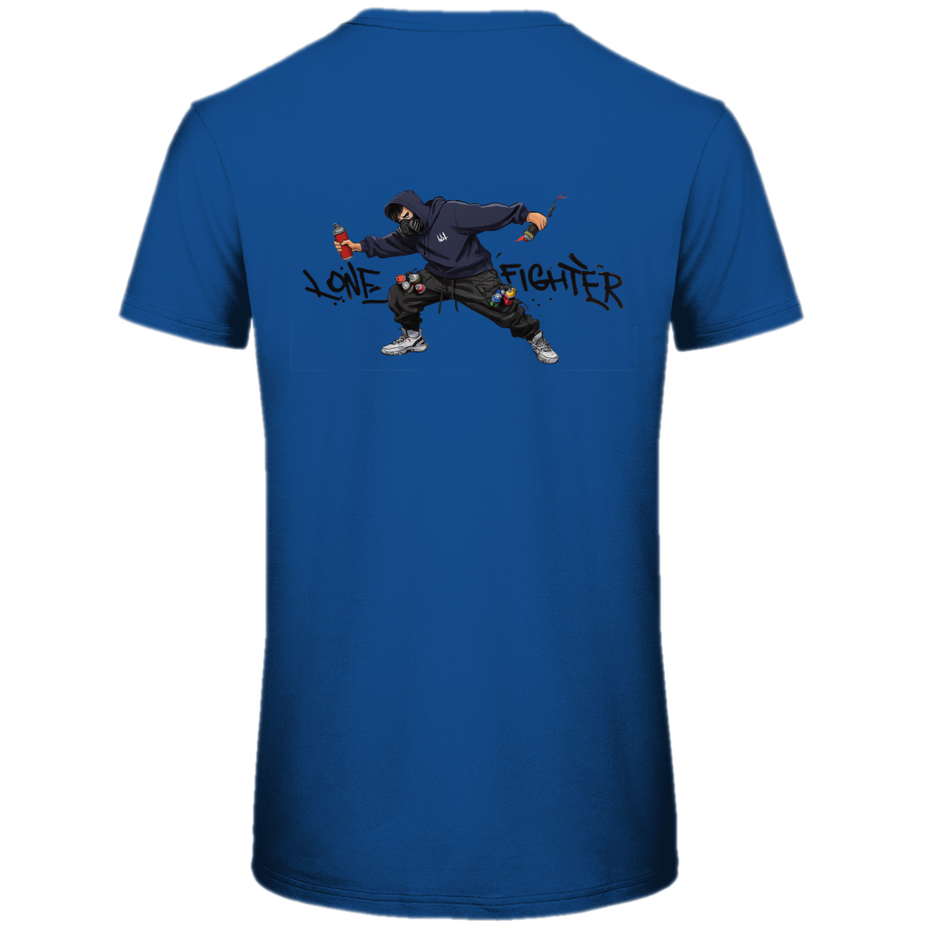 Herren Premium Bio T-Shirt Spray Alone, Fight Alone
