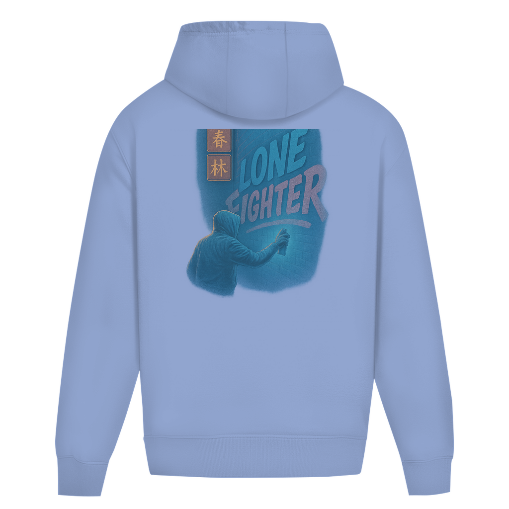 Oversize Hoodie Ohne Kordel Spray Alone, Fight Alone