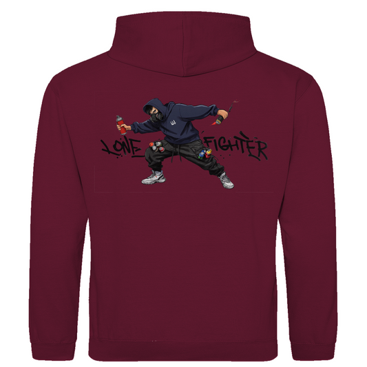 Herren Hoodie Spray Alone, Fight Alone