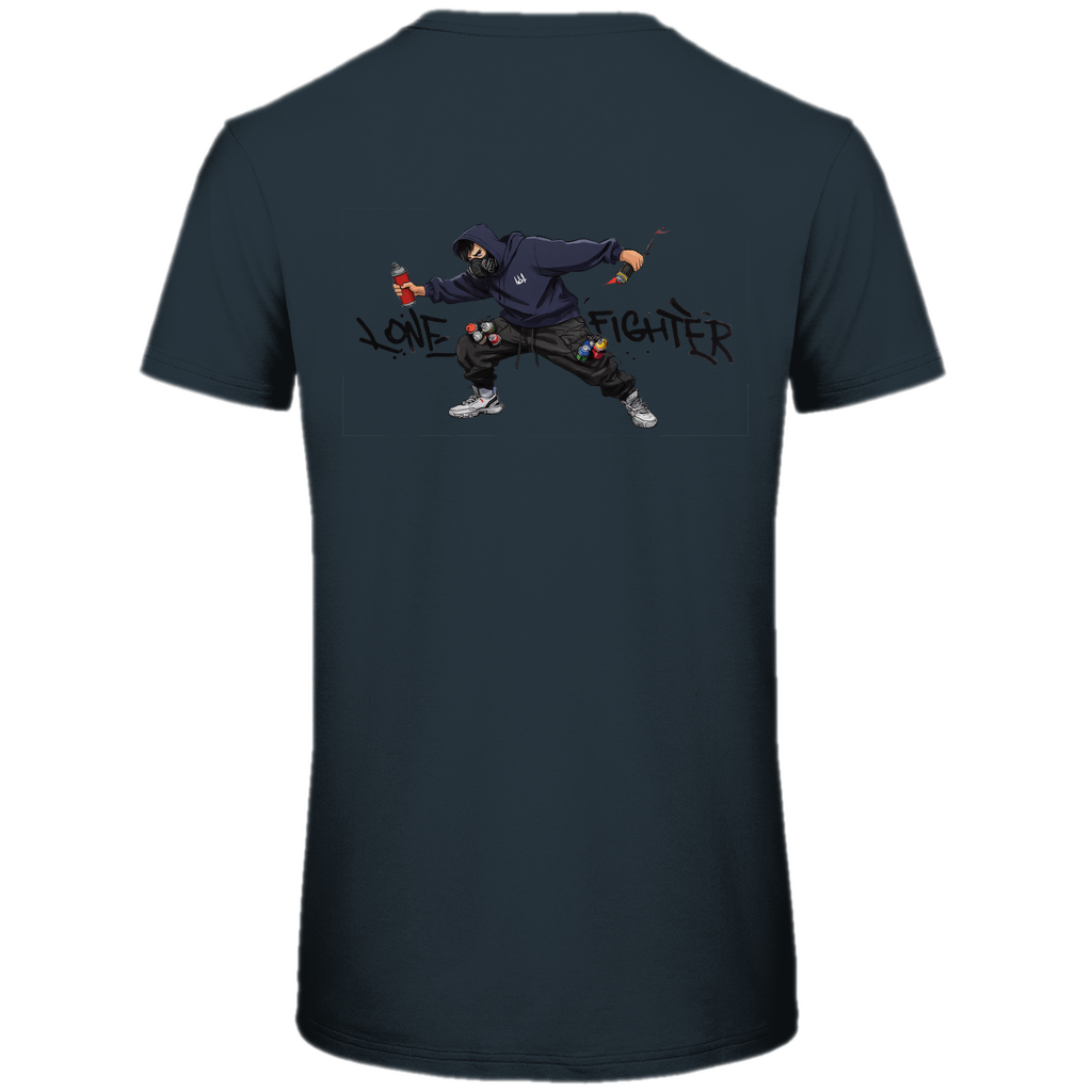 Herren Premium Bio T-Shirt Spray Alone, Fight Alone