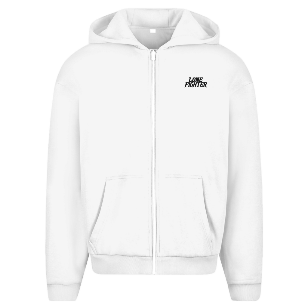 Herren Oversize Zipper Hoodie Silent End