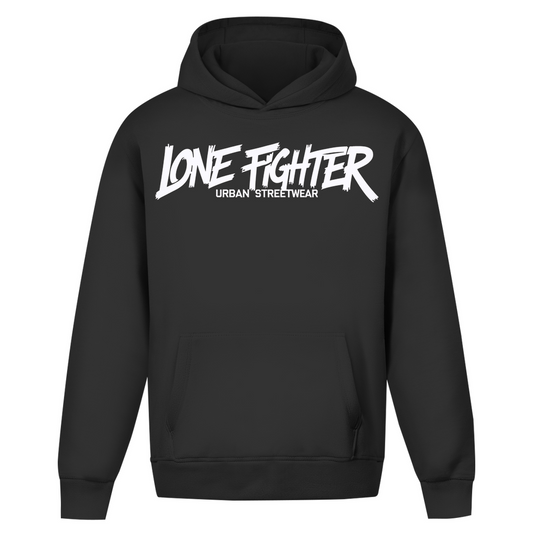 Oversize Hoodie Ohne Kordel Lone Fighter Graffiti