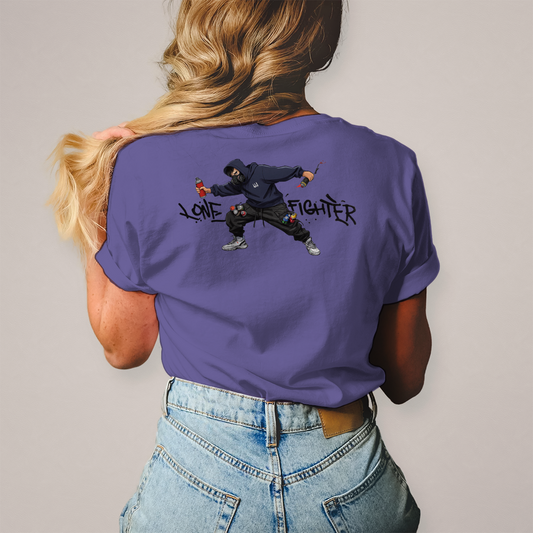 Damen T-Shirt Spray Alone, Fight Alone